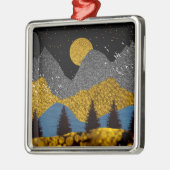 Goldene Nacht Ornament Aus Metall (Links)