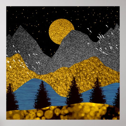 Goldene Nacht Poster (Vorne)