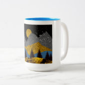 Goldene Nacht Zweifarbige Tasse (VorderseiteRechts)