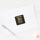 Goldene Nächte des Ramadan Quadratischer Aufkleber (Umschlag)