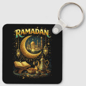 Goldene Nächte des Ramadan Schlüsselanhänger (Rückseite)