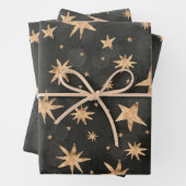 Goldene Nächte Geschenkpapier Set (Beispiel)