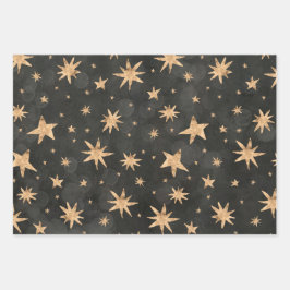 Goldene Nächte Geschenkpapier Set