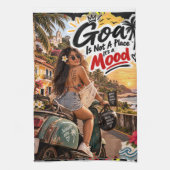Goldene Nächte – Goa Geschirrtuch (Vertikal)