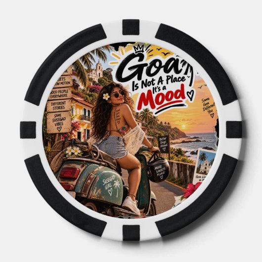 Goldene Nächte – Goa Pokerchips (Vorderseite)