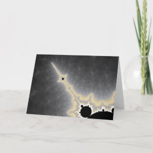 Goldene Nadel in Quecksilber Grußkarte Karte