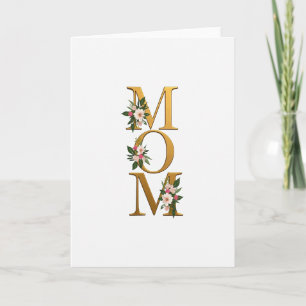 Goldene Namensblumenkunstkarte Karte