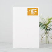 "Goldene Nassfliege" Briefpapier (Stehend Vorderseite)