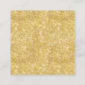 Goldene Navy-Familie frohe Weihnachten Holly-Glitz Quadratische Visitenkarte (Rückseite)