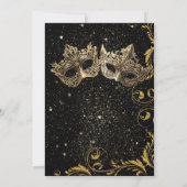 Goldene Neujahrsfeierlichkeiten Einladung (Rückseite)