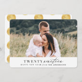 goldene Neujahrskarte. Feiertagskarte (Vorne/Hinten)