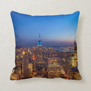 Goldene New- York CitySkyline Kissen