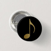 goldene Note Button (Vorne & Hinten)