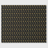 goldene Note Geschenkpapier (Flach)
