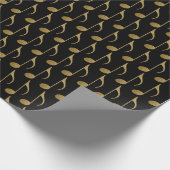 goldene Note Geschenkpapier (Ecke)