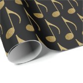 goldene Note Geschenkpapier (Rolleneckpunkt)