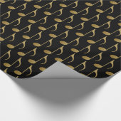 goldene Note Geschenkpapier (Ecke)