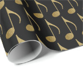 goldene Note Geschenkpapier (Rolleneckpunkt)