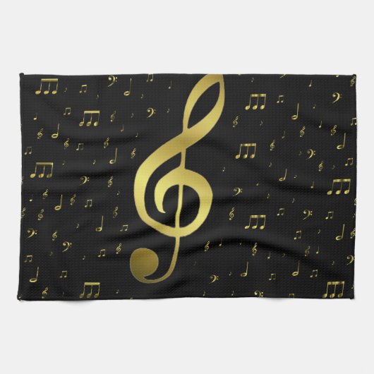 goldene Noten Handtuch (Horizontal)