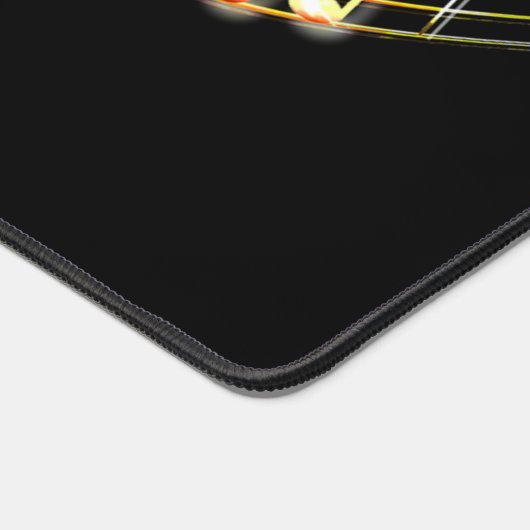 Goldene Noten in benutzerdefinierten Farben Schreibtischunterlage (Ecke)