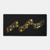 Goldene Noten in benutzerdefinierten Farben Schreibtischunterlage (Vorderseite)