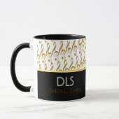 goldene Noten personalisiert Tasse (Links)
