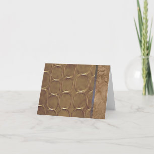 Goldene Notizkarten mit geometrischem Design Karte