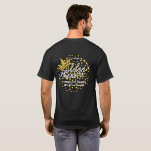 GOLDENE NUGGETS: Offizielles Logo auf Schwarzem T-Shirt