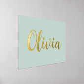 Goldene oder silberne Schrift, hellgrün Foliendrucke (Ablage )