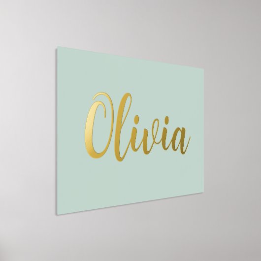 Goldene oder silberne Schrift, hellgrün Foliendrucke (Ablage )