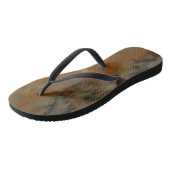 Goldene Olive Badesandalen (Schrägansicht)