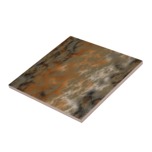 Goldene Olive Fliese (Seite)