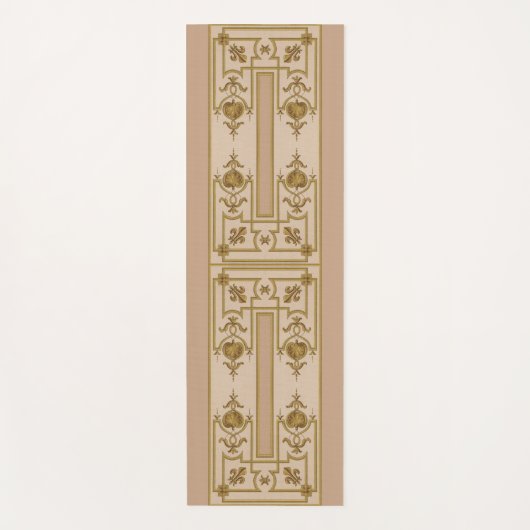Goldene Opulenz Yogamatte (Vorderseite)