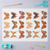 Goldene Orange-Schmetterlingssammlung Seidenpapier (Basteln)