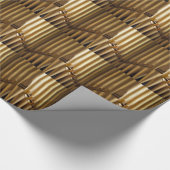 Goldene Orgelpfeifen Geschenkpapier (Ecke)