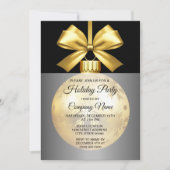 Goldene Ornament Einladung (Vorderseite)