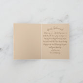 Goldene Ornament Grün Urlaub Wünsche Weihnachten Karte (Innenseite)