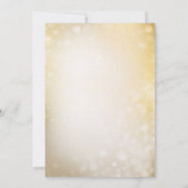 Goldene Ornamente feiern das neue Party Einladung (Rückseite)