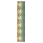 Goldene Ornamente Feiertags Tischläufer (Vorderseite)