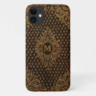 Goldene Ornamente mit der Monogramm Case-Mate iPhone Hülle