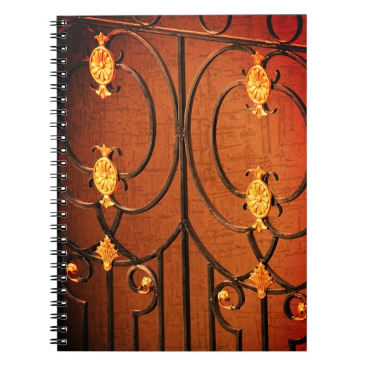Goldene Ornamente Notizblock (Vorderseite)