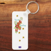 Goldene Ornamente Schlüsselring Schlüsselanhänger (Rückseite)