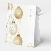 Goldene Ornamente Weihnachten Geschenkschachtel (Rückseite)