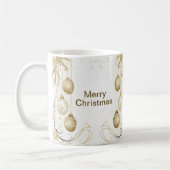 Goldene Ornamente Weihnachten Kaffeetasse (Links)