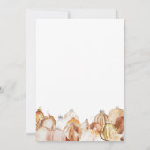 Goldene Ornamente Weihnachten Party Einladung (Rückseite)