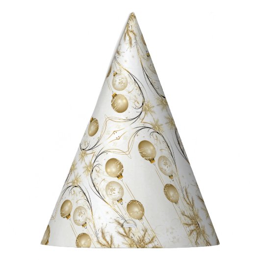 Goldene Ornamente Weihnachten Partyhütchen (Links)
