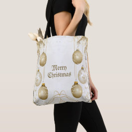 Goldene Ornamente Weihnachten Tasche