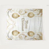 Goldene Ornamente Weihnachten Wandteppich (Vorderseite (Horizontal))