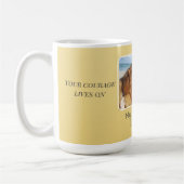 Goldene Osteosarcoma Seite-an-Seite Ehrung Kaffeetasse (Links)