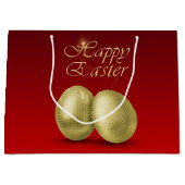 Goldene Ostereier - Große Geschenktasche Geschenktüte (Vorderseite)